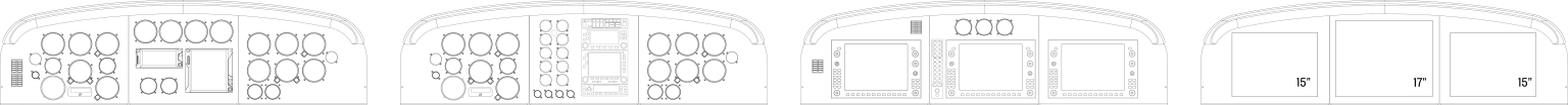 FlightPod instrument panel configurations